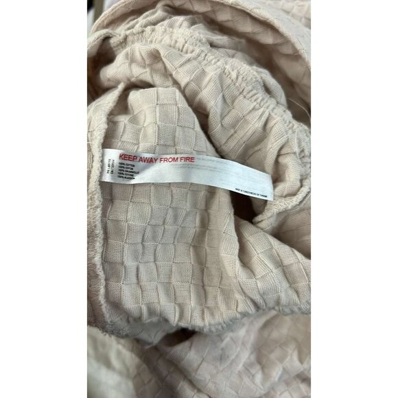 NWT Free People Beach Women's XS Belted Wide Leg Jumpsuit Neutral Beige V-Neck - Picture 12 of 16